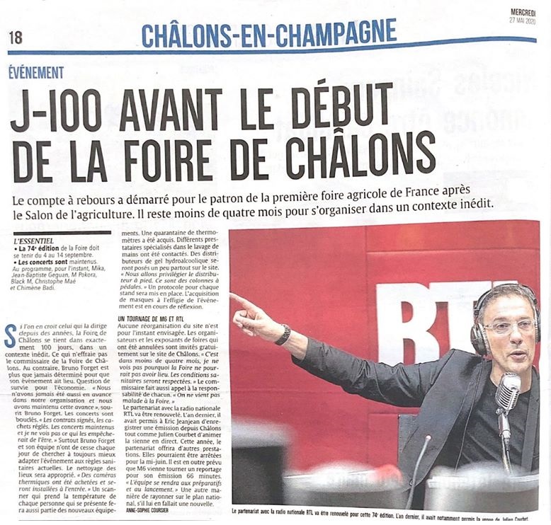 J-100 avant la foire