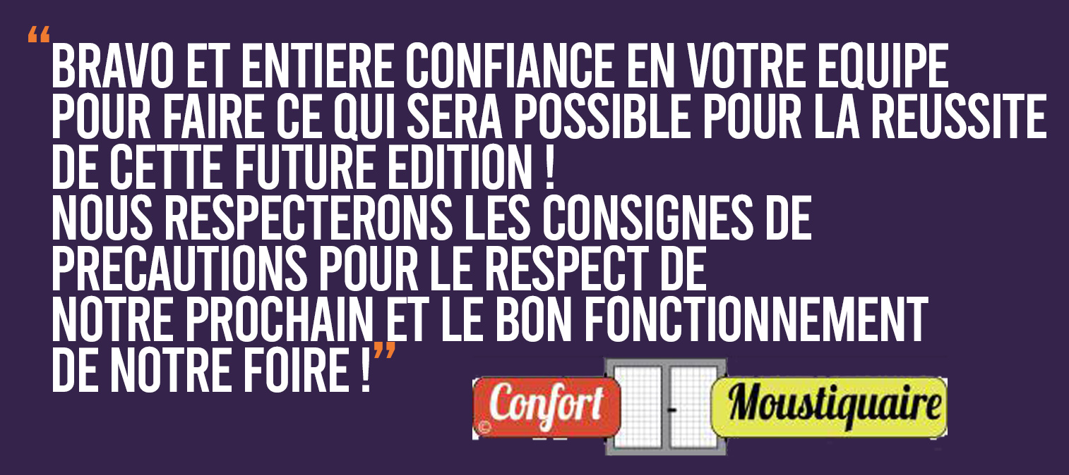 Parole confort moustiquaire foire de chalons 2020