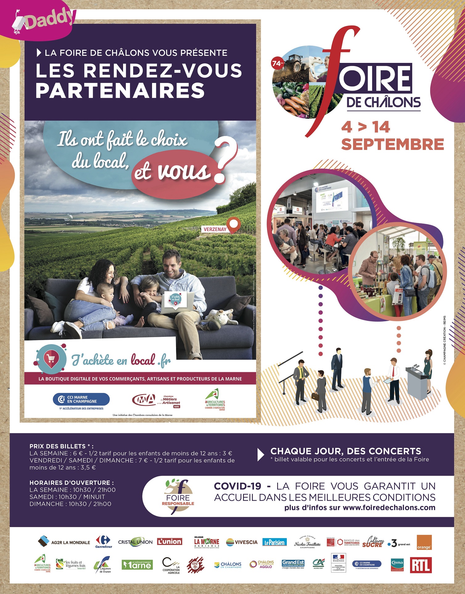 Jacheteenlocal.fr partenaire de la foire de chalons